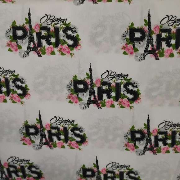 King sheet set Paris eiffel towerr floral pink rose france bedding pillowcases - Picture 4 of 4